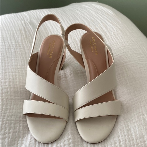 Cole Haan Women's Elegant Cream Sandals - Picture 1 of 5